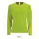 SOL'S Női hosszú ujjú sport póló SO02072, Neon Green-2XL