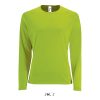 SOL'S Női hosszú ujjú sport póló SO02072, Neon Green-XS