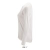 SOL'S Női hosszú ujjú sport póló SO02072, White-XS