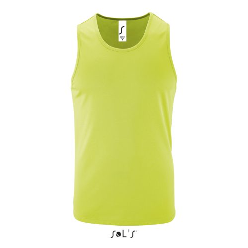 SOL'S férfi ujjatlan sport trikó SO02073, Apple Green-3XL