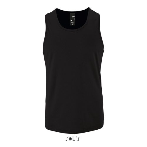 SOL'S férfi ujjatlan sport trikó SO02073, Black-L