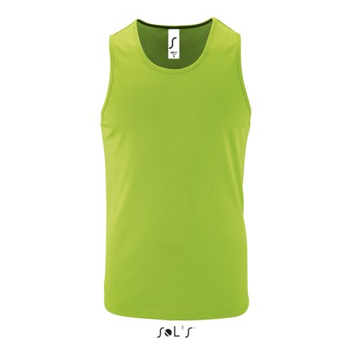 SOL'S férfi ujjatlan sport trikó SO02073, Neon Green-3XL