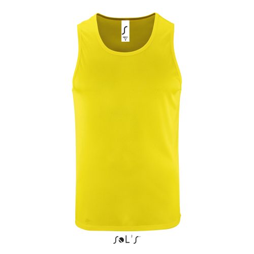 SOL'S férfi ujjatlan sport trikó SO02073, Neon Yellow-3XL