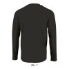 SOL'S IMPERIAL férfi hosszú ujjú környakas pamut póló SO02074, Deep Black-3XL