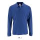 SOL'S PERFECT hosszú ujjú férfi galléros piké póló SO02087, Royal Blue-2XL