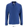 SOL'S PERFECT hosszú ujjú férfi galléros piké póló SO02087, Royal Blue-3XL