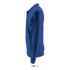 SOL'S PERFECT hosszú ujjú férfi galléros piké póló SO02087, Royal Blue-3XL