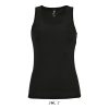 SOL'S ujjatlan Női sport trikó SO02117, Black-L