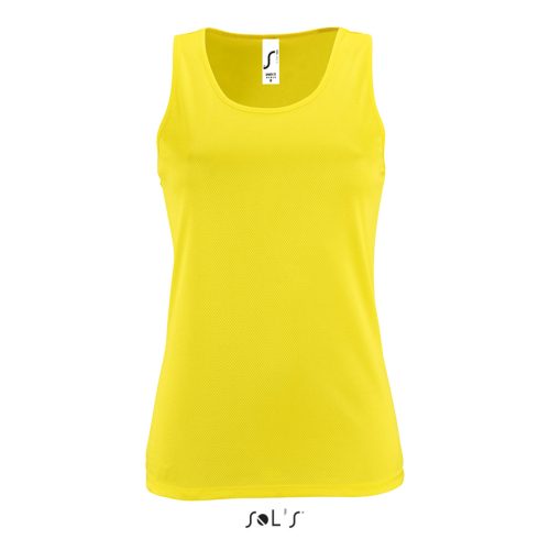 SOL'S ujjatlan Női sport trikó SO02117, Neon Yellow-XS