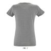 SOL'S REGENT FIT kreknyakú Női rövid ujjú póló SO02758, Grey Melange-XL