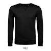 SOL'S férfi környakas pulóver SO02990, Black-M