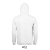 SOL'S unisex kapucnis pulóver SO02991, White-2XL