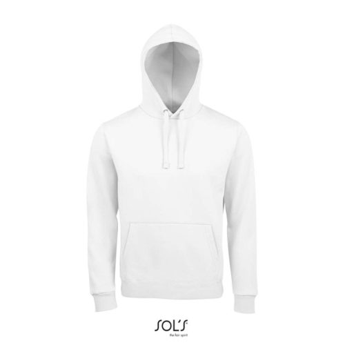 SOL'S unisex kapucnis pulóver SO02991, White-M