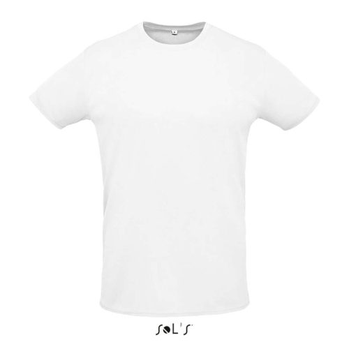 SOL'S rövid ujjú unisex sport póló SO02995, White-L