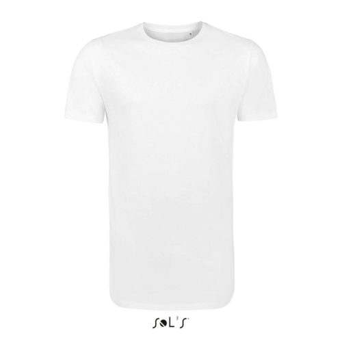 SOL'S MAGNUM hosszított szabású férfi rövid ujjú póló SO02999, White-2XL