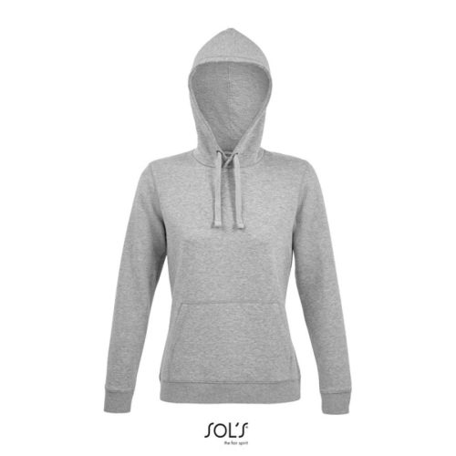 SOL'S Női kapucnis pulóver SO03103, Grey Melange-XL