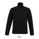 SOL'S RADIAN 3 rétegű Női cipzáras softshell mellény SO03107, Black-2XL