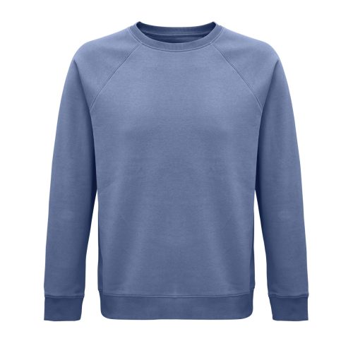 SOL'S  organikus unisex környakas pulóver SO03567, Blue-2XL