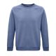 SOL'S  organikus unisex környakas pulóver SO03567, Blue-2XL