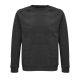 SOL'S  organikus unisex környakas pulóver SO03567, Charcoal Melange-2XL