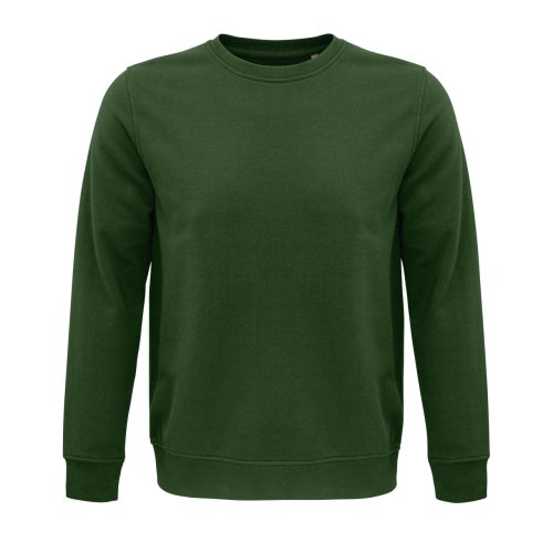 SOL'S  organikus környakas pulóver frottír béléssel SO03574, Bottle Green-2XL