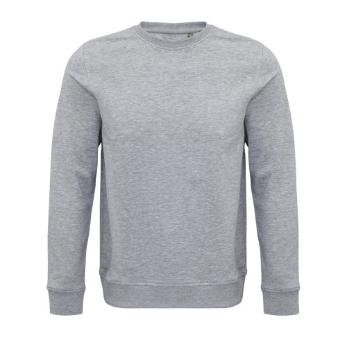 SOL'S  organikus környakas pulóver frottír béléssel SO03574, Grey Melange-2XL