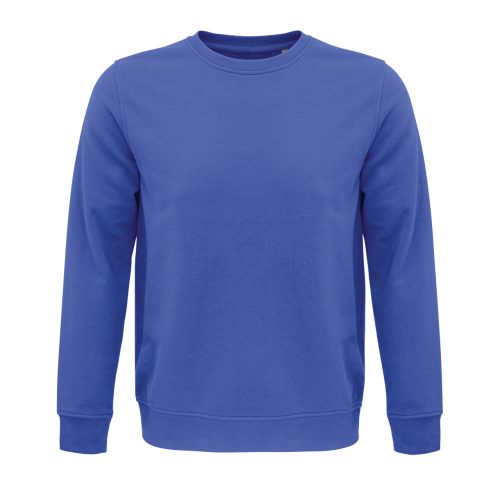 SOL'S  organikus környakas pulóver frottír béléssel SO03574, Royal Blue-2XL