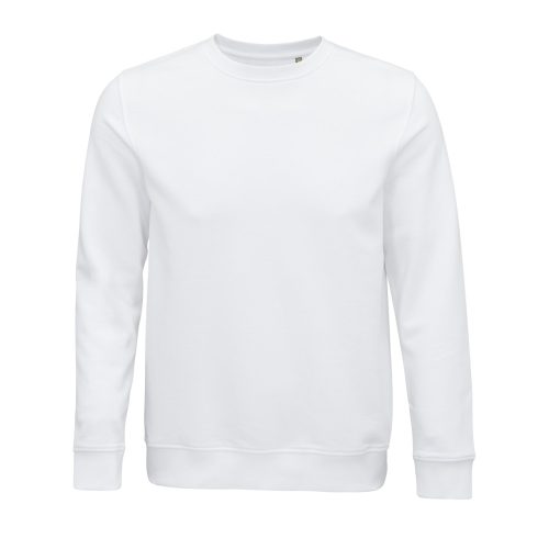 SOL'S  organikus környakas pulóver frottír béléssel SO03574, White-2XL