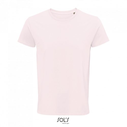 SOL'S CRUSADER  férfi környakas rövid ujjú póló organikus pamutból SO03582, Pale Pink-3XL