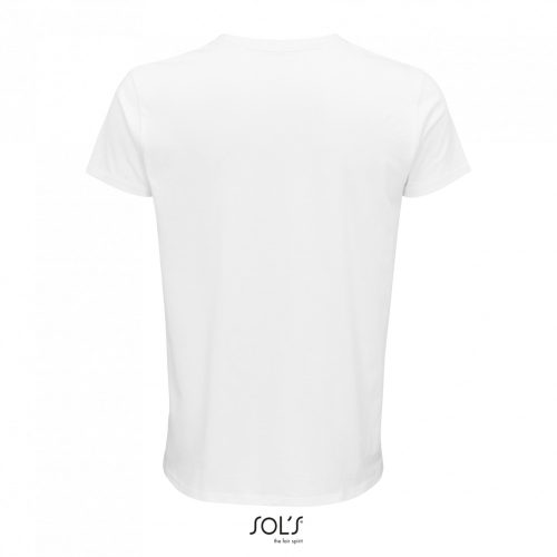 SOL'S CRUSADER  férfi környakas rövid ujjú póló organikus pamutból SO03582, White-XL