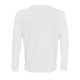 SOL'S PIONEER kereknyakú unisex hosszú ujjú póló SO03982, White-2XL