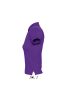 SOL'S PEOPLE rövid ujjú Női galléros pamut póló SO11310, Dark Purple-XL