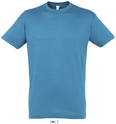 SOL'S REGENT unisex kereknyakú rövid ujjú pamut póló SO11380, Aqua-2XL