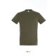 SOL'S REGENT unisex kereknyakú rövid ujjú pamut póló SO11380, Army-XS