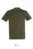 SOL'S REGENT unisex kereknyakú rövid ujjú pamut póló SO11380, Army-XS