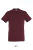 SOL'S REGENT unisex kereknyakú rövid ujjú pamut póló SO11380, Burgundy-XS