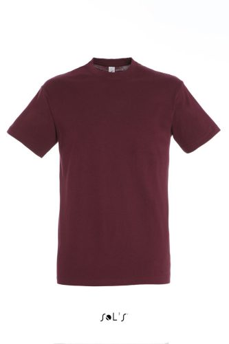 SOL'S REGENT unisex kereknyakú rövid ujjú pamut póló SO11380, Burgundy-XS