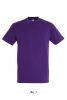 SOL'S REGENT unisex kereknyakú rövid ujjú pamut póló SO11380, Dark Purple-2XL