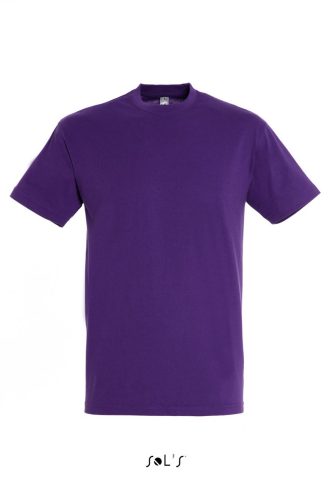 SOL'S REGENT unisex kereknyakú rövid ujjú pamut póló SO11380, Dark Purple-2XL