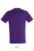 SOL'S REGENT unisex kereknyakú rövid ujjú pamut póló SO11380, Dark Purple-2XL