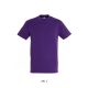 SOL'S REGENT unisex kereknyakú rövid ujjú pamut póló SO11380, Dark Purple-M