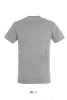 SOL'S REGENT unisex kereknyakú rövid ujjú pamut póló SO11380, Grey Melange-4XL