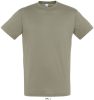 SOL'S REGENT unisex kereknyakú rövid ujjú pamut póló SO11380, Khaki-2XL