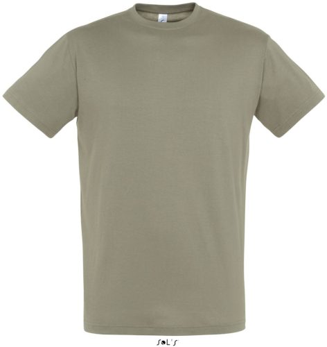 SOL'S REGENT unisex kereknyakú rövid ujjú pamut póló SO11380, Khaki-2XL