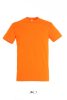 SOL'S REGENT unisex kereknyakú rövid ujjú pamut póló SO11380, Orange-XS