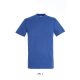 SOL'S REGENT unisex kereknyakú rövid ujjú pamut póló SO11380, Royal Blue-2XL