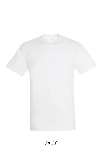 SOL'S REGENT unisex kereknyakú rövid ujjú pamut póló SO11380, White-3XL