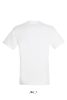 SOL'S REGENT unisex kereknyakú rövid ujjú pamut póló SO11380, White-XS