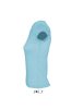 SOL'S MOON Női V-nyakú rövid ujjú pamut póló SO11388, Atoll Blue-2XL