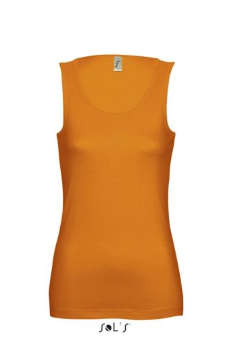 SOL'S JANE ujjatlan Női pamut póló-trikó SO11475, Orange-S
